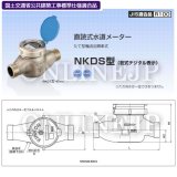 NFDT50 直読式水道メーター azbil金門 （フランジパッキン2枚付き