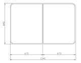 40402745 フロフタMT-16W 風呂フタ（2枚組）【タカラスタンダード】の