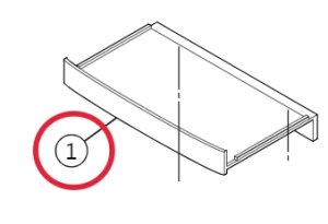 画像1: RS9GVJ2074  PANASONIC  AWE  集合住宅用バスルーム　ハイバスタイプ用 センターラック（クリア棚） (1)