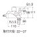 画像2: JF504V-13  二口立水栓（固定コマ仕様）【SANEI株式会社】 (2)