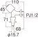 画像2: Y1431CTV-1-13   洗濯機用送り座水栓【SANEI株式会社】 (2)