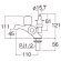 画像2:  JF505TV-1-13   洗濯機用二口立水栓（固定コマ仕様） 【SANEI株式会社】 (2)