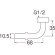 画像2: T4215-14S-10A  ペアホースL金具セット【SANEI株式会社】 (2)