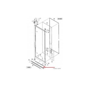 画像1: 【INAX】 下桟アタッチメント　DO-ZDE807 (1)