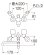 画像3:  SK11T2-W-13  ツーバルブシャワー混合栓［共用形］【SANEI株式会社】 (3)