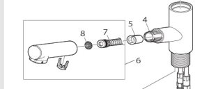 画像1: MK3752-561XS-1.0　シャワーヘッド組品　K37531JV用【SANEI株式会社】 (1)