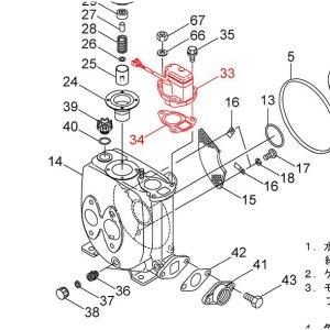 画像1: カワエースジェット　JF250S用　ファインセンサー(33)　PST2-4-20H　【69455930】 (1)