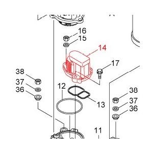 画像1: カワエースNF3-150S用　ファインセンサー(14)　PST2-4-12【69456430】（13）パッキン付 (1)