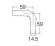 画像2: T421-32S-15A   ペアホースL金具セット【SANEI株式会社】 (2)