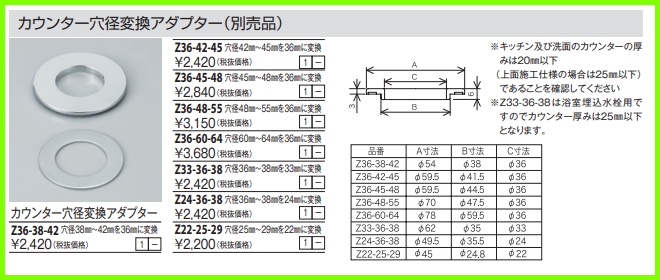 185-111 シングルレバー混合栓 取付穴径35〜38ミリ 【株式会社カクダイ
