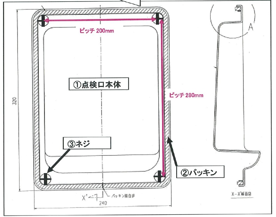 Gyb Sw11 ベース点検口蓋 Awe 旧大同ホクサン 配管資材の材料屋 いいなおおきに