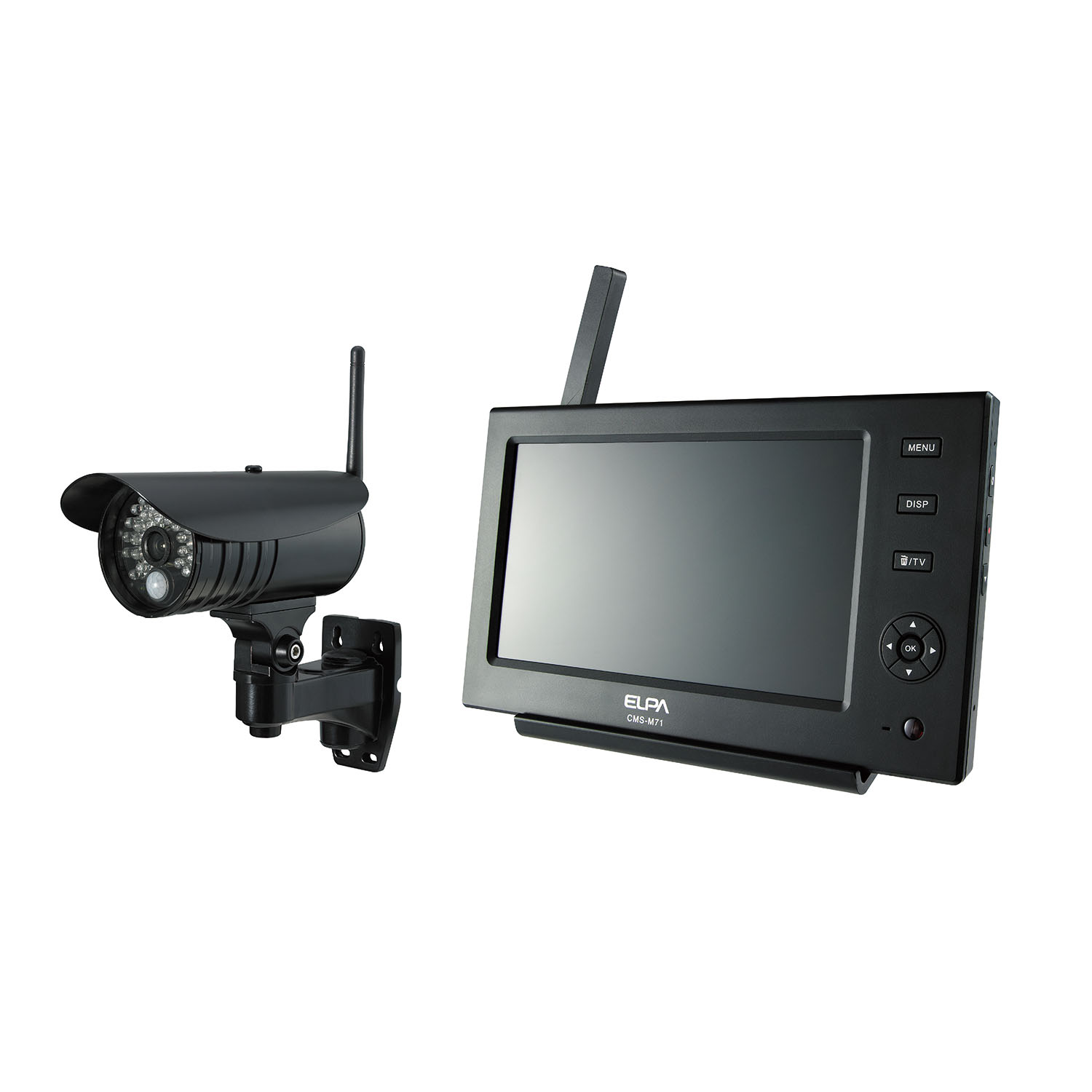 ワイヤレスカメラ＆モニター ELPA CMS-V4001 - 防犯カメラ