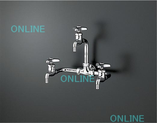 T44C【TOTO】 壁付化学水栓13（3口）（JIS）のことなら水道部品・水